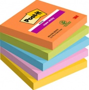 Post-it 654-5SS-BOOS Pouch Autoadesiva Quadrato 90 Fogli