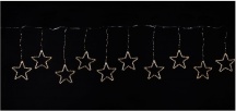 PreQu D3684 Tenda Luminosa Pioggia di Stelle 360x40 cm 440 luci Bianco caldo