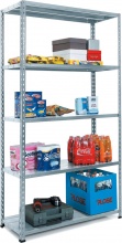 PROMETAL Panda Kit Scaffale in Metallo a 5 ripiani Aste Intere dimensioni 40x100