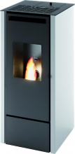 Punto Fuoco Cinzia Stufa a Pellet Ventilata 11 kW Capacit� 15 Kg Volume 300 m3