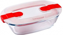 Pyrex 214PH007145 Contenitore con coperchio 17 x 10 x 6 cm Vetro borosilicato