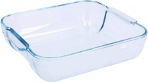 Pyrex 220B Pirofila da Forno in Vetro Quadrata Capacit� 1.8 Lt 21x21 cm Trasparente
