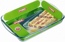 Pyrex 239B0005646 Teglia Forno Lasagnera Rettangolare in Vetro 40 x 27 cm Trasparente