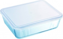Pyrex 244P Contenitore Multiuso Rettangolare con Coperchio cm 27x23