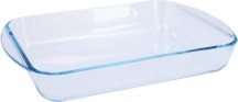 Pyrex 3137610002401 Teglia Forno Lasagnera Rettangolare in Vetro 35 x 23 cm Trasparente