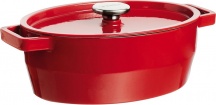 Pyrex SC5AC296241 Casseruola in Ghisa ovale 38.5 X 27.5 X 15 cm con Coperchio