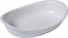 Pyrex SU31OR17046 Pirofila da Forno in Ceramica Ovale 31 x 21 cm colore Bianco - Supreme