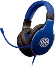 Qubick ACMU0211 Cuffie Gaming con filo FC Inter PS5PS4XboxSwitch Blu e Nero