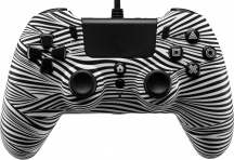 Qubick ACP40169 Gamepad Qubick Playstation 4 Black & White 2.0 Nero E Bianco