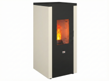 Queen 77EVOWH Stufa a Pellet Ventilata 7 kW Serbatoio 15 Kg Bianco EVO 7