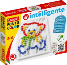 Quercetti 2122 Fantacolor Basic D.10 Gioco Creativo per Bambini da 3+ Anni