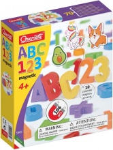 Quercetti 5465 Abc 123 Magnetic Lettere Magnetiche Gioco Creativo Per Bambini 4+ Anni