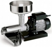 REBER 20800N Passapomodoro elettrico Spremipomodoro Potenza 450 Watt Nero e Inox