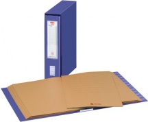 REXEL 11304 Classificatore Alfanumerico Mec 12 Dorso 7 cm 255x345 mm colore Blu