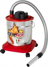 RIBIMEX PRCEN008 Bidone Aspiratutto Aspiraceneri 18 Litri 950 watt Ruote Silver