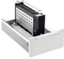 RITTER 7620001 Tostapane da Incasso per Cassetti Potenza 1000 Watt colore Nero