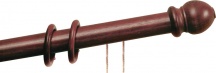 ROSSI GROUP BST.D35 TIRO NOC Bastone Tenda Legno con Scorritenda � mm. 35 L cm. 200 colore Noce
