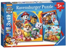 Ravensburger 05048 Paw Patrol Puzzle 3 x 49 Pezzi per Bambini da 5+ Anni