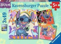 Ravensburger 1070 Disney Stitch 3 Puzzle da 49 Pezzi per Bambini da 5+ Anni