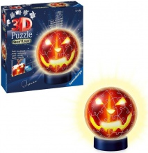 Ravensburger 11253 Zucca Di Hallowen Night Edition con Luce Puzzle 3D 72 Pezzi 6+