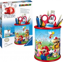 Ravensburger 11255 Super Mario Portapenne Puzzle 3D 54 Pezzi Per Bambini da 6+ Anni