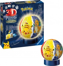 Ravensburger 11547 Pokemon Lampada Puzzle 3D 72 Pezzi Per Bambini da 6+ Anni