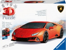 Ravensburger 11571 Lamborghini Hurac�n EVO Arancio Puzzle 3D 108 Pezzi Per Bambini 8+