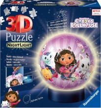 Ravensburger 11575 Gabbys Dollhouse Lampada Puzzle 3D 72 Pezzi Per Bambini da 6+ Anni