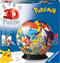 Ravensburger 11785 Pokemon Cartoni Puzzle 3D 72 Pezzi Per Bambini da 6+ Anni