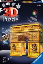Ravensburger 12522A Arco Di Trionfo Night Edition Puzzle 3D 216 Pezzi Per Bambini 8+