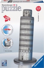 Ravensburger 12557 Torre di Pisa Puzzle 3D 216 Pezzi Per Bambini da 8+ Anni