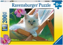 Ravensburger 13289 Micio Bianco Puzzle 200 Pezzi per Bambini da 8+ Anni