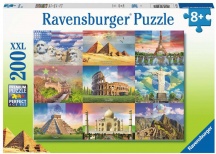 Ravensburger 13290 Monumenti Del Mondo Puzzle 200 Pezzi per Bambini da 8+ Anni