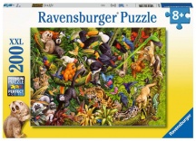 Ravensburger 13351 Giungla Vivace Puzzle 200 Pezzi per Bambini da 8+ Anni