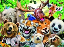 Ravensburger 13354 Selfie Selvatico Puzzle 300 Pezzi per Bambini da 9+ Anni