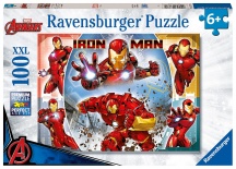 Ravensburger 13377 Marvel Iron Man Puzzle 100 Pezzi per Bambini da 6+ Anni