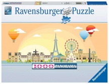 Ravensburger 17393 Un Giorno A Parigi Puzzle 1000 Pezzi per Bambini da 14+ Anni