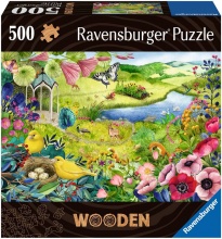 Ravensburger 17513 Garden Puzzle Wooden in Legno 500 Pezzi per Bambini da 10+ Anni