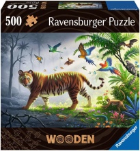 Ravensburger 17514 Tigre Puzzle Wooden in Legno 150 Pezzi per Bambini da 10+ Anni