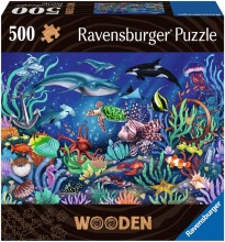 Ravensburger 17515 Fondale Marino Puzzle Wooden in Legno 500 Pezzi per Bambini da 10+