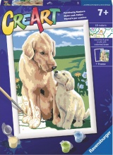 Ravensburger 200481 CreArt Retriever sul Prato da Dipingere Gioco Creativo 7+ Anni