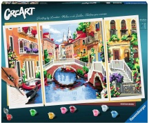 Ravensburger 201358 CreArt Trittico Venetian Dreams da Dipingere Gioco Creativo 14+