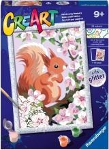 Ravensburger 20180 Gioco Creativo Creart Scoiattolo Glitter