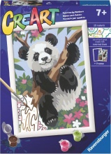 Ravensburger 20261 CreArt Serie D: Panda da Dipingere Gioco Creativo Per Bambini da 7+