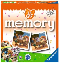 Ravensburger 20610 Memory 44 Cats Gioco da Tavolo Tascabile per Bambini da 3+ Anni