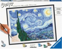 Ravensburger 23518 CreArt Art Collection Van Gogh la Notte Stellata Kit Pittura 14+