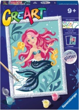 Ravensburger 23568 CreArt Serie D: Sirenetta da Dipingere Gioco Creativo 7+ Anni
