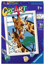 Ravensburger 23615 CreArt Serie E: Giraffe Dipingere Inclusa Gioco Educativo 7+ Anni