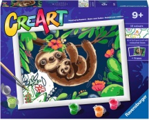 Ravensburger 23632 CreArt Serie D: Vita da Bradipo Dipingere Gioco Educativo 7+