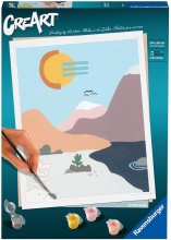 Ravensburger 23641 CreArt In riva al fiume Kit per Dipingere Gioco Creativo Relax 14+